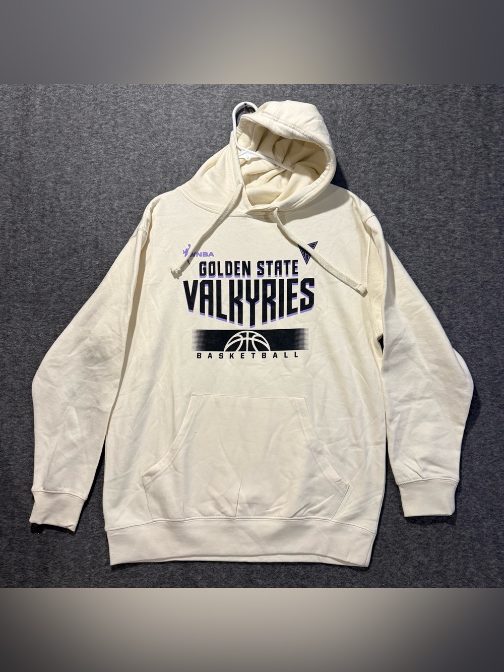 Golden State Valkyries WNBA Hoodie Adult Mens L Cream Basketball Super Soft NWOT